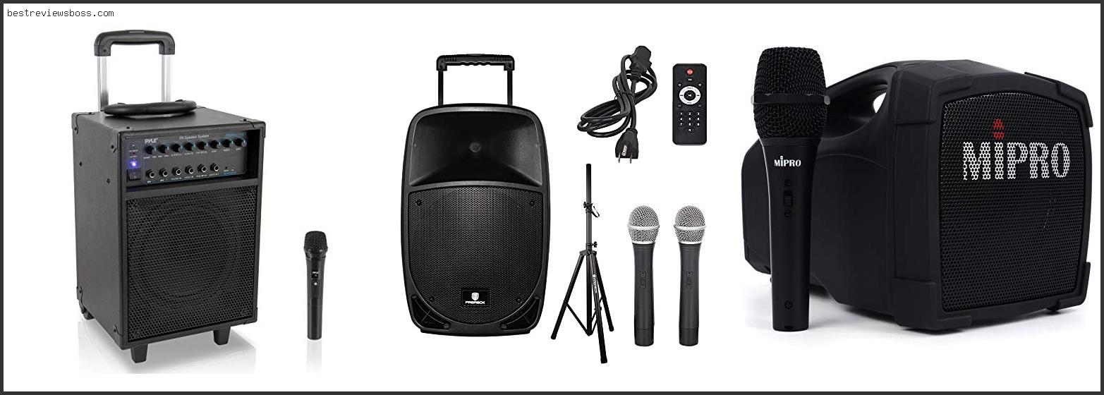 Top 7 Best Portable Pa System Battery Powered In 2022
